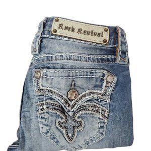 ROCK REVIVAL Karla Capri Jeans   Size 25